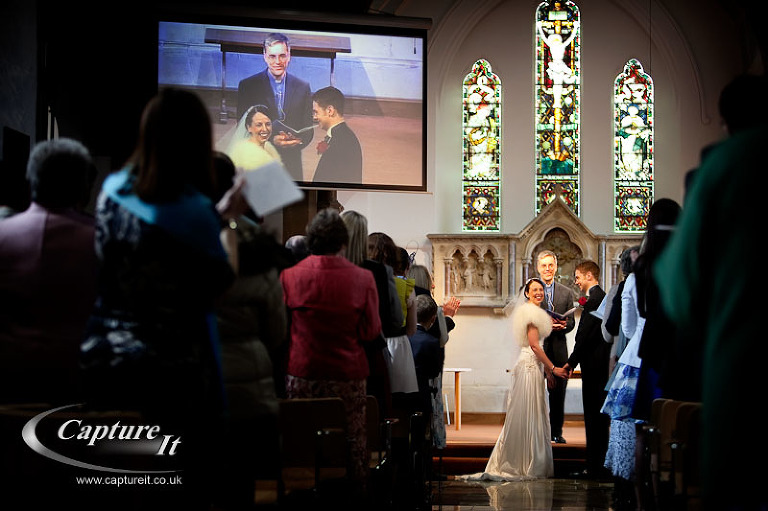 gate street barn wedding photo